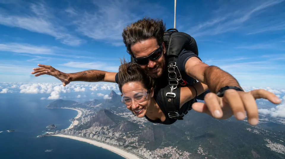 Salto duplo de paraquedas (Rio), Rio de Janeiro